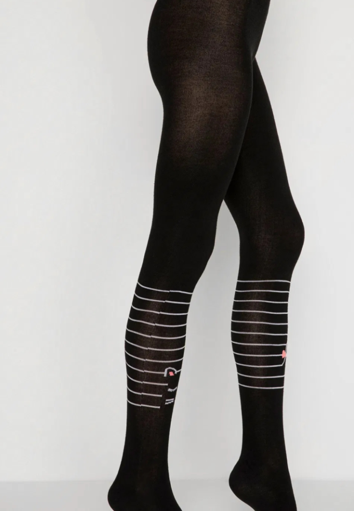 Dres dama Penti Lovely,bumbac ,,Miow K''- mat și opac, culoare negru Engros